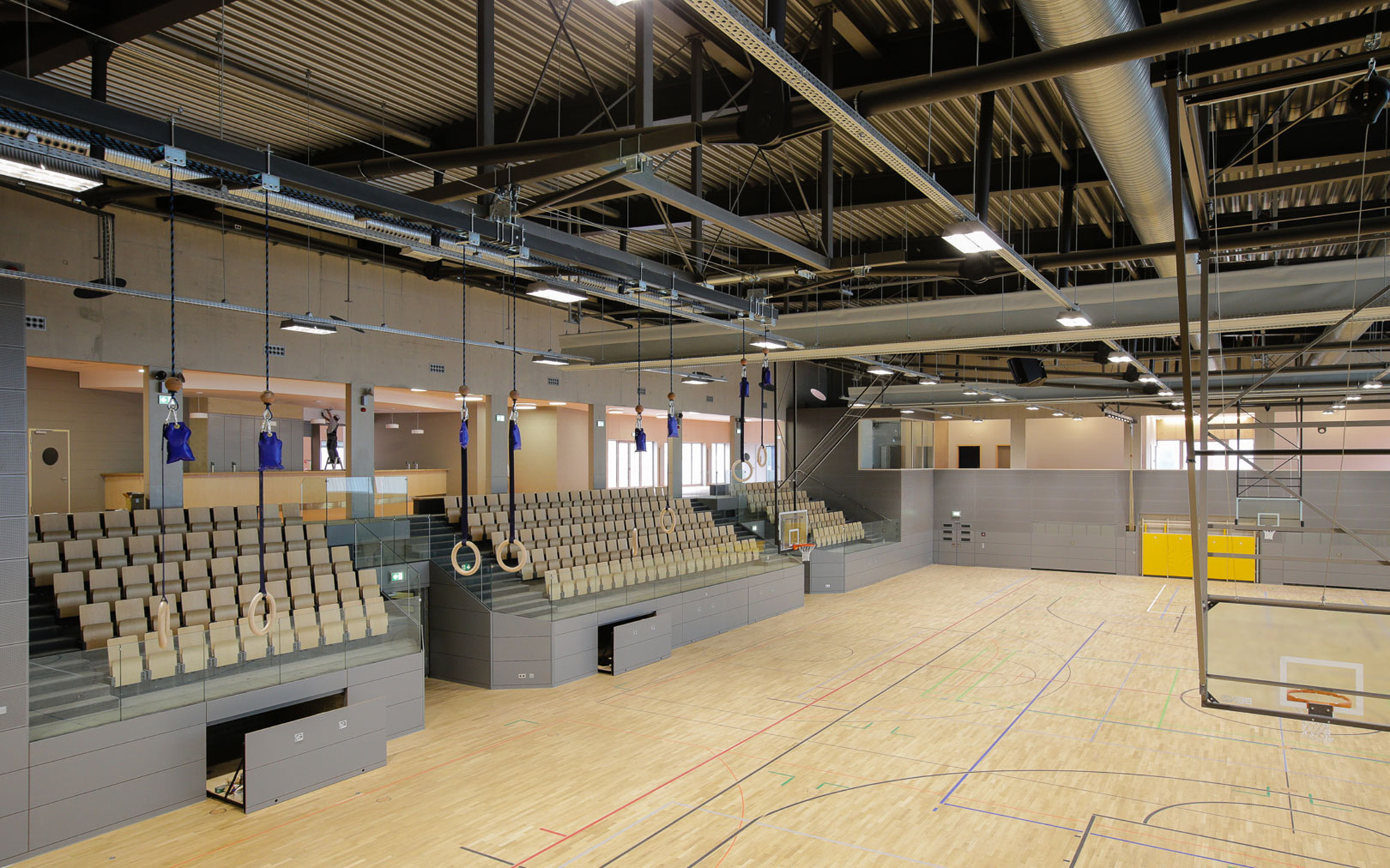 Construction d'un hall de sports