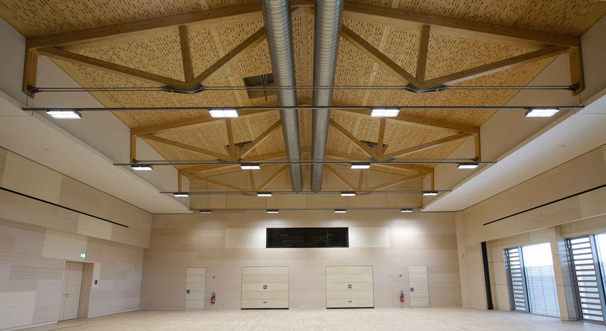 Construction d'un hall de sports